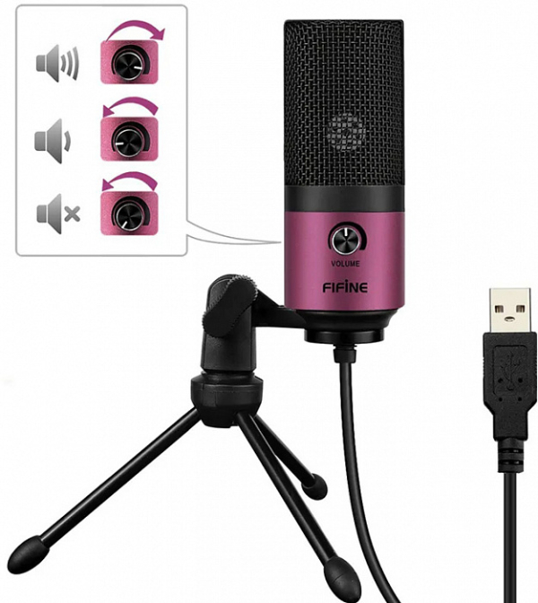 Купить Микрофон Fifine K669 (Rose Red)